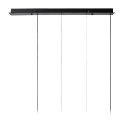 Lucide SENTUBAL - Pendelleuchten - LED Dim. - 5x5,3W 2700K - Schwarz - detail 3